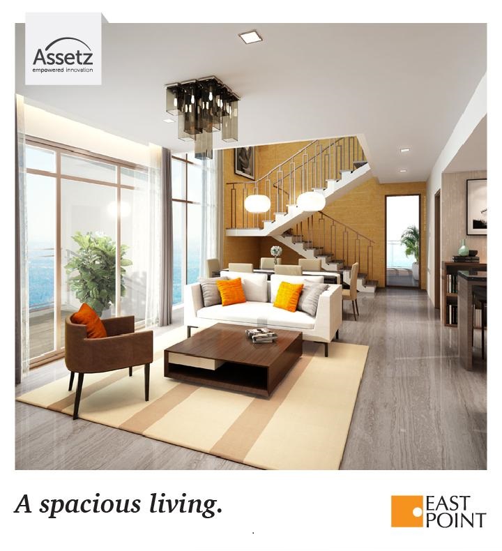 Live a luxurious life with spacious living spaces at Assetz East Point